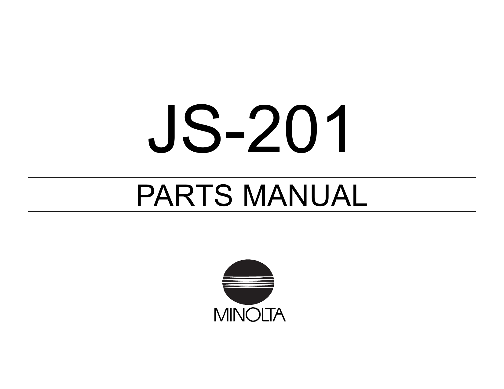 Konica-Minolta Options JS-201 Parts Manual-1